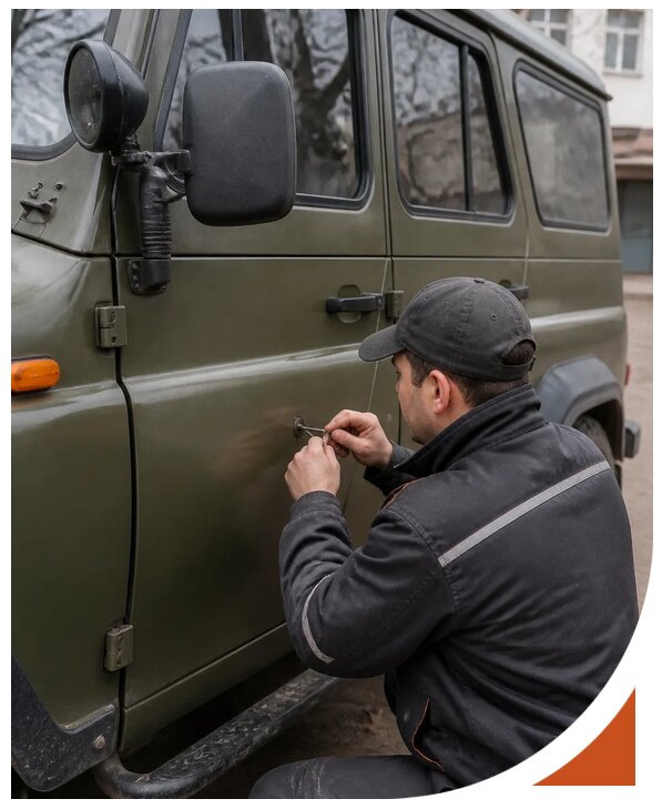Профессиональное вскрытие автомобиля УАЗ без повреждений в Железнодорожном
